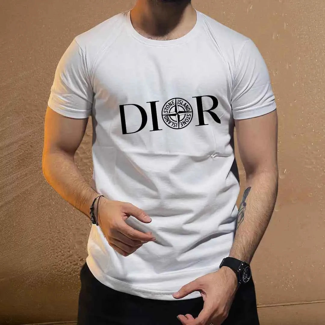 Men's DIOR-Inspired Designer T-Shirt – Top-Quality Casual Wear.