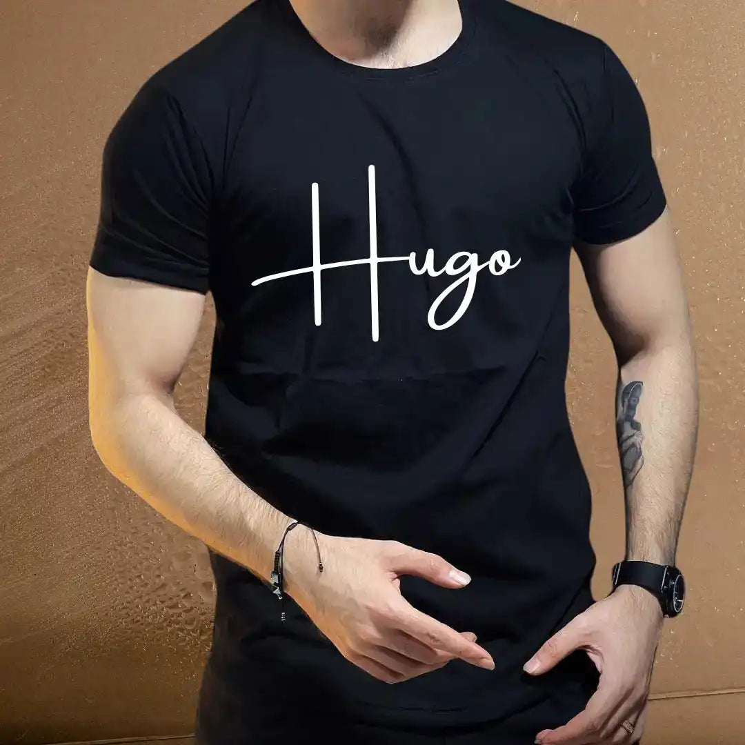 Hugo Signature Men’s T-Shirt – Premium Street Style Tee - The Gentleman's