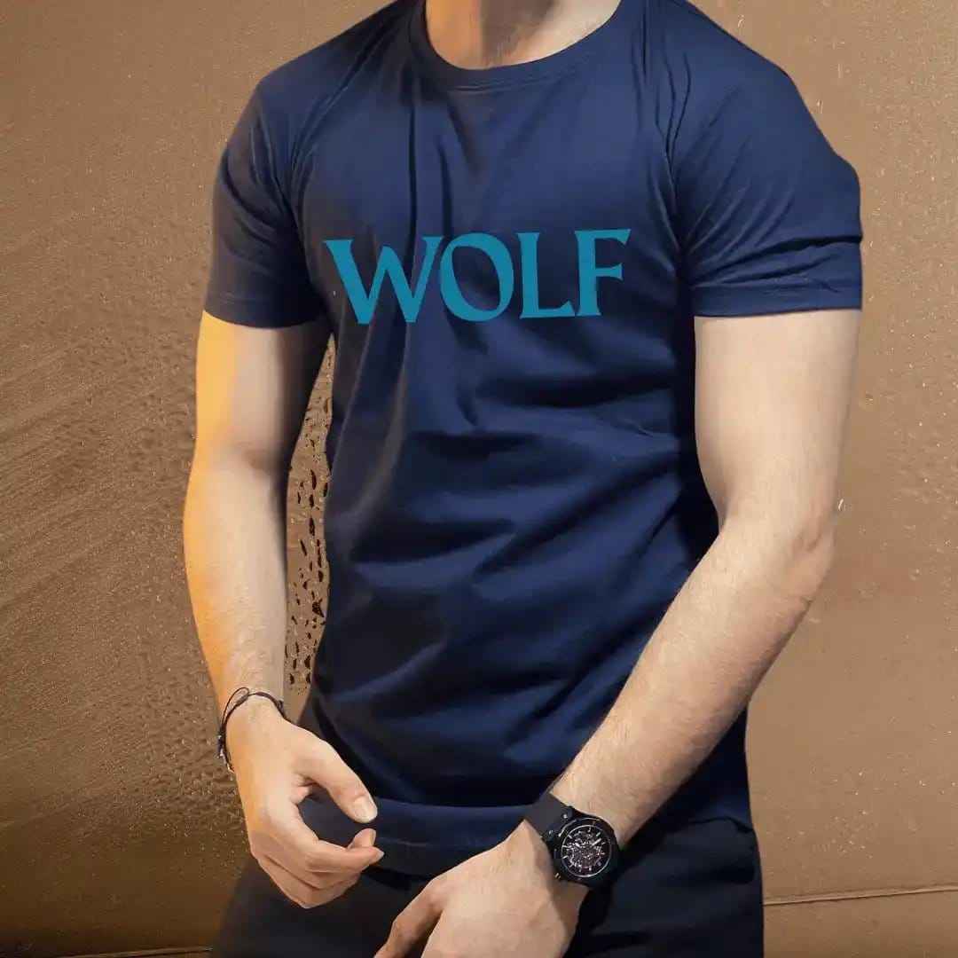 Cool Wolf Graphic Tee for Animal Lovers.