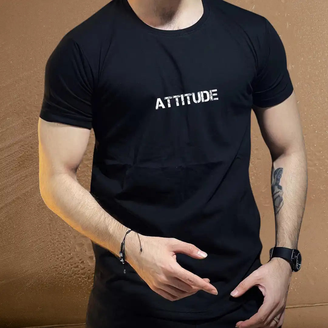 Attitude Statement T-Shirt – Bold Front & Impactful Back Print