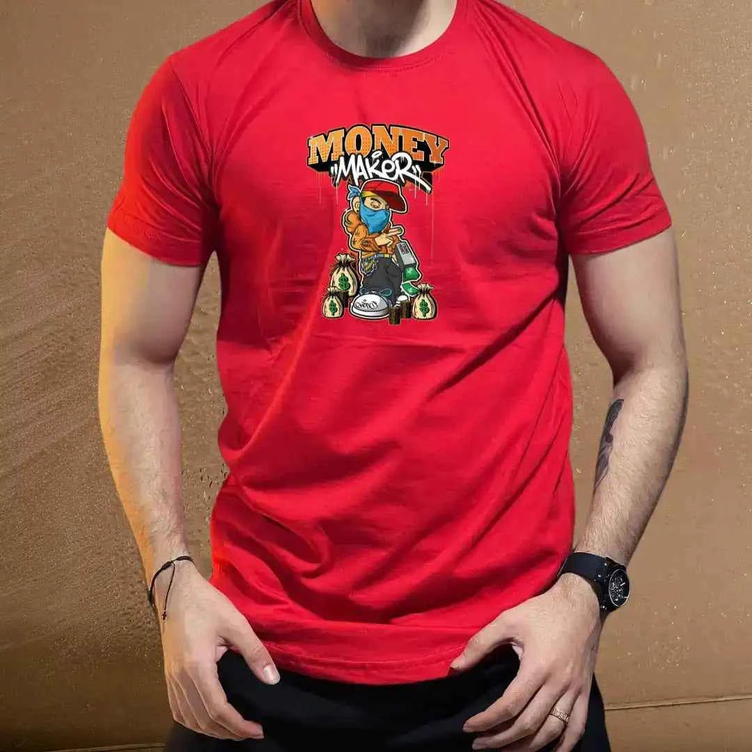 Men's 'Money Maker' Graphic Tee – Trendy Casual Wear.
