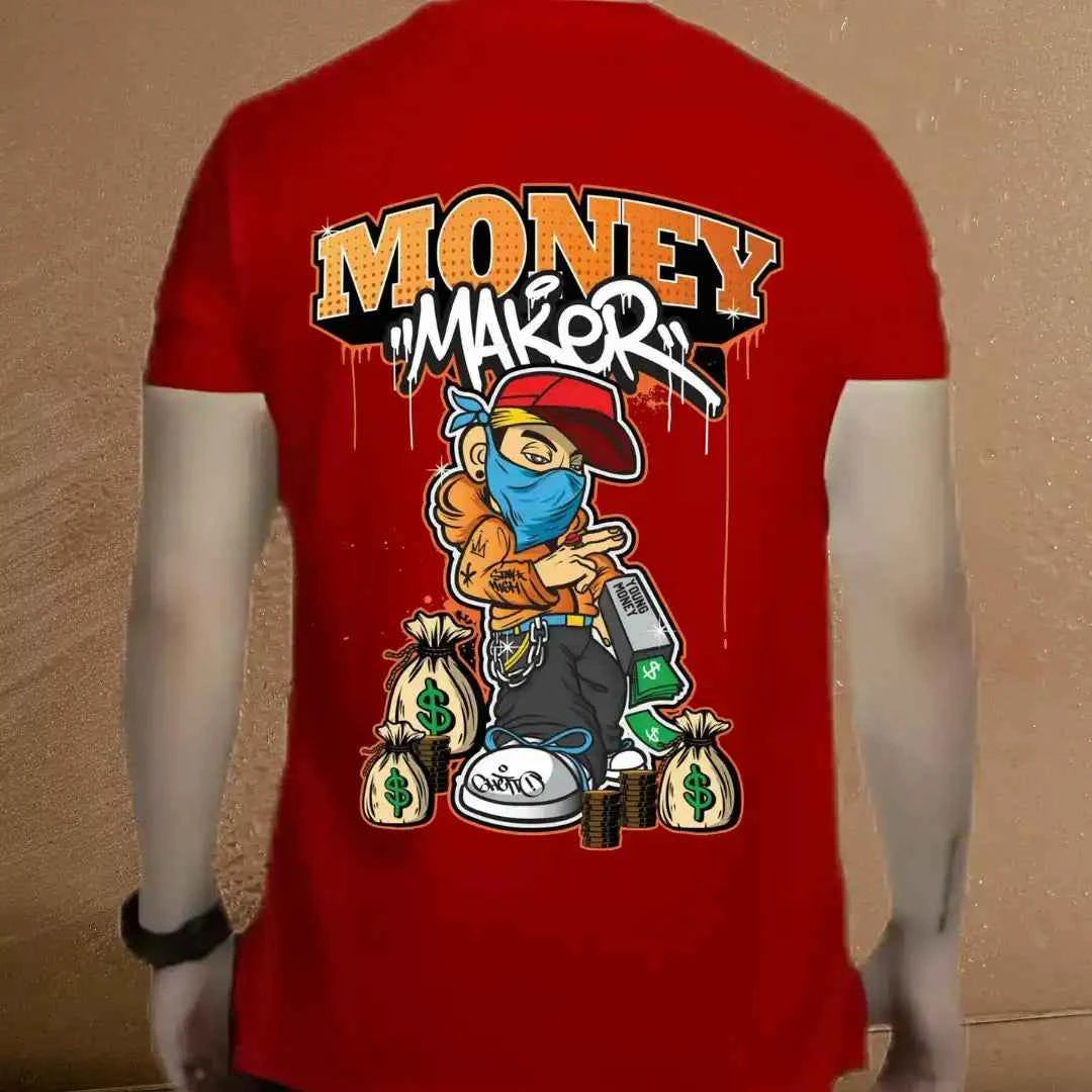 Men's 'Money Maker' Graphic Tee – Trendy Casual Wear.