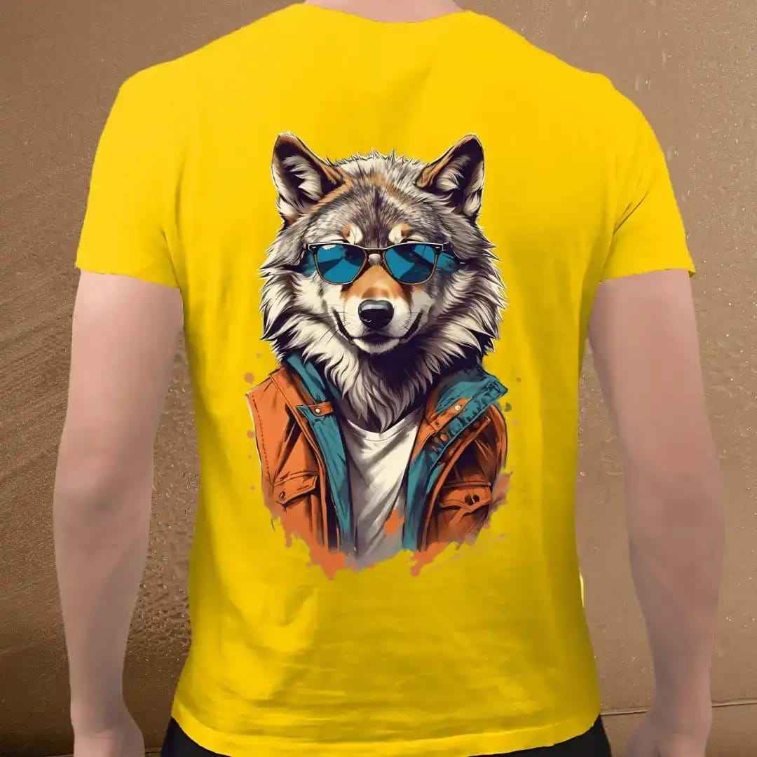 Cool Wolf Graphic Tee for Animal Lovers