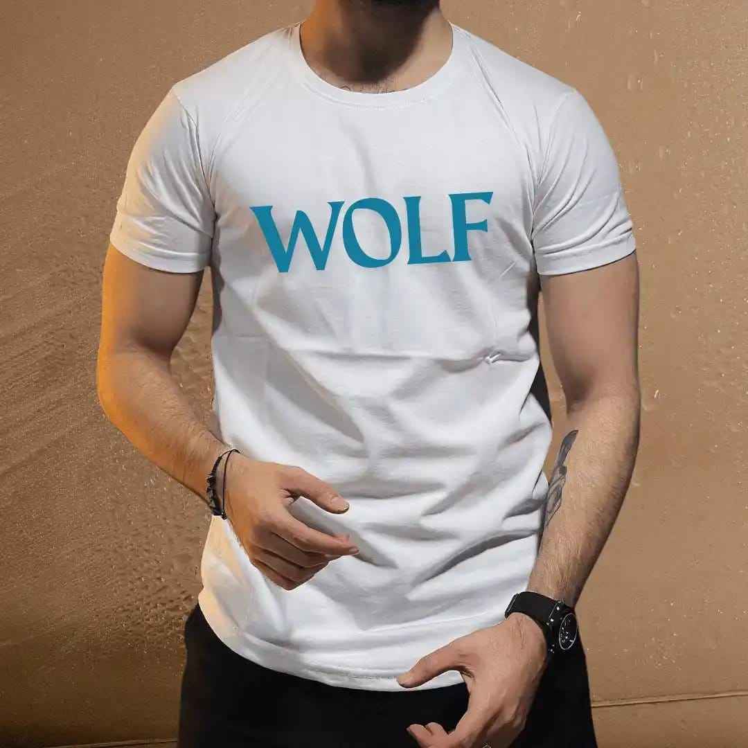 Cool Wolf Graphic Tee for Animal Lovers.