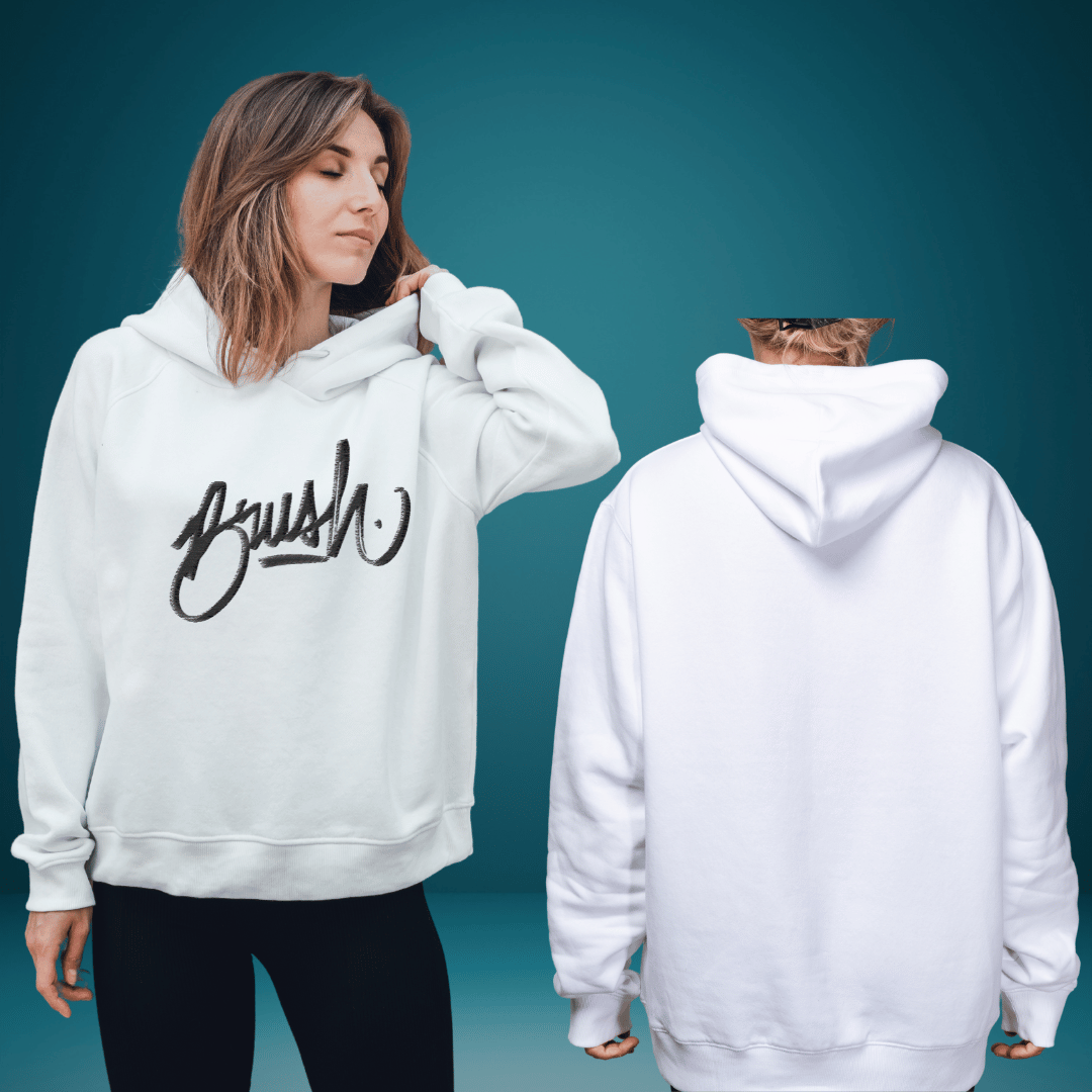 Minimalist “Brush” Graphic Hoodie – Urban Streetwear Edition