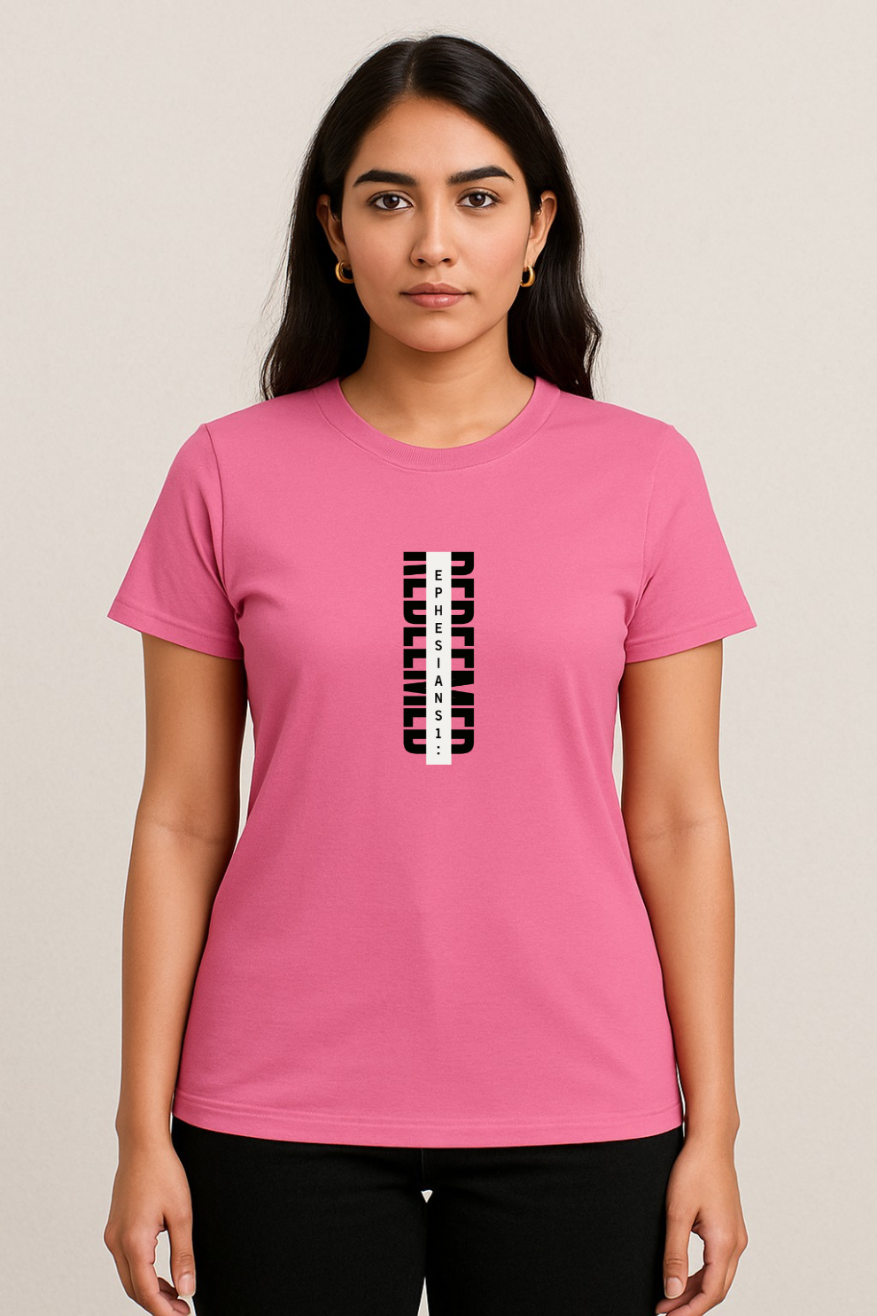 Redeemed Vertical Scripture T-Shirt – Ephesians 1:7