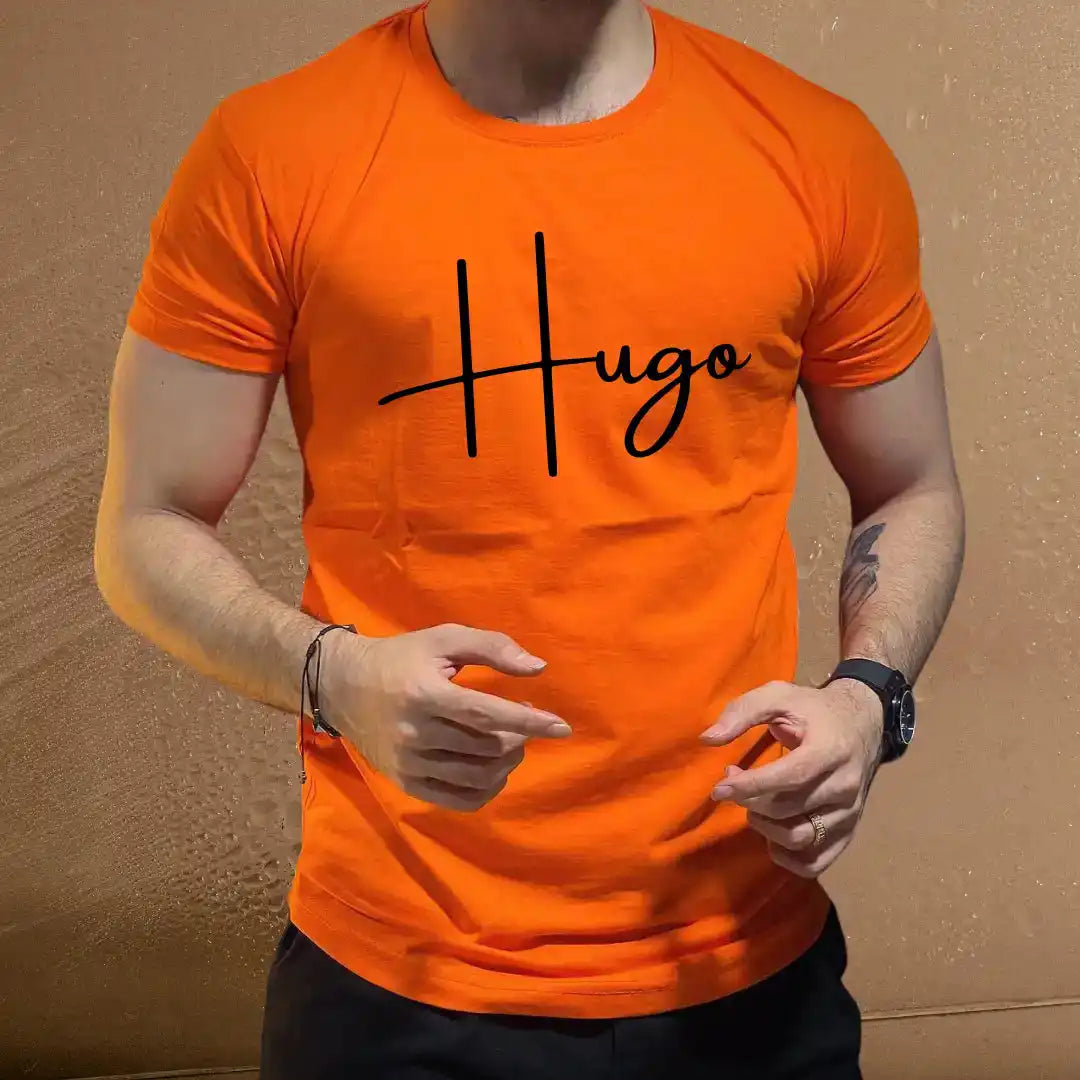 Hugo Signature Men’s T-Shirt – Premium Street Style Tee - The Gentleman's