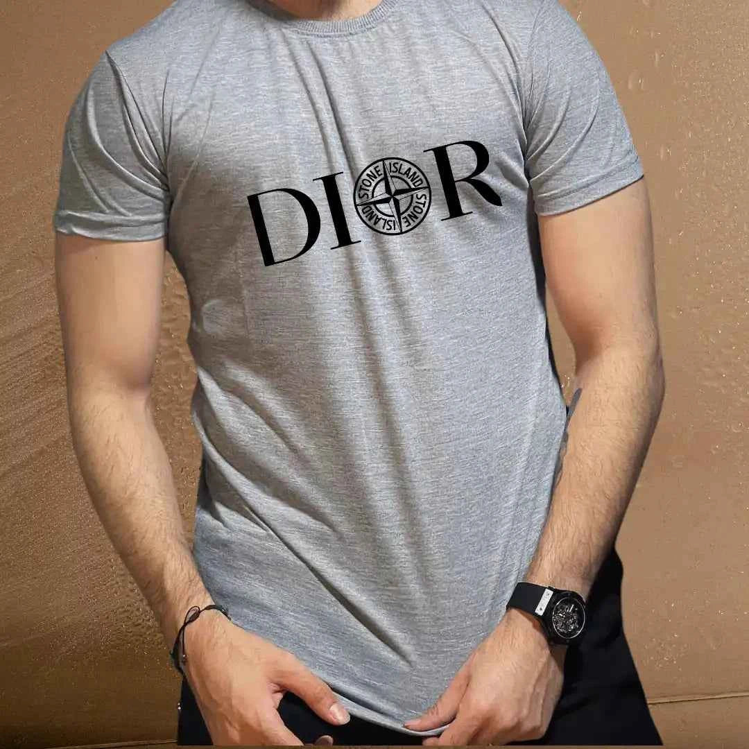 Men's DIOR-Inspired Designer T-Shirt – Top-Quality Casual Wear.