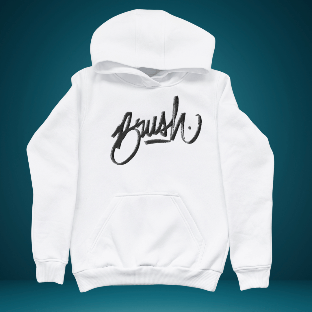 Minimalist “Brush” Graphic Hoodie – Urban Streetwear Edition