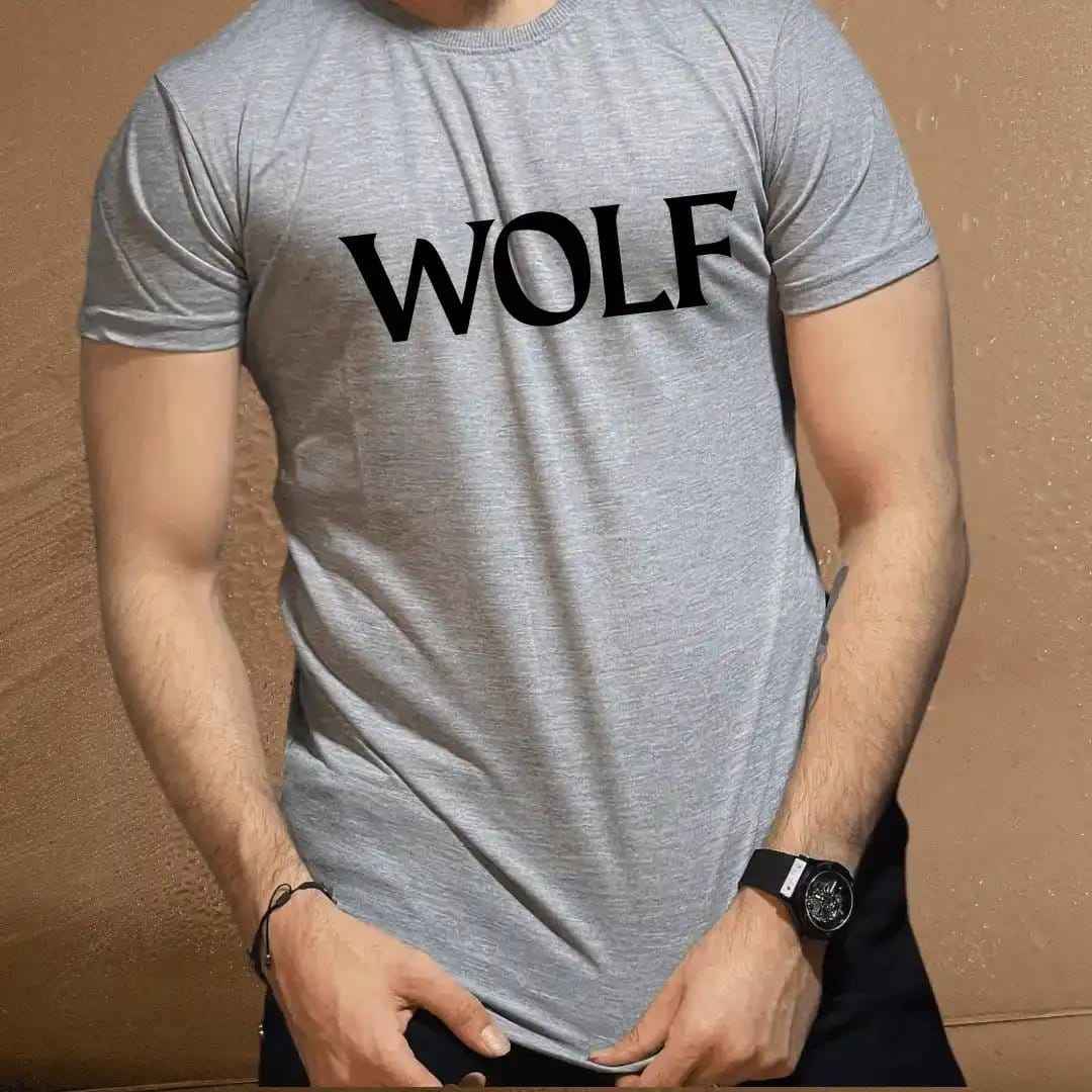 Cool Wolf Graphic Tee for Animal Lovers.