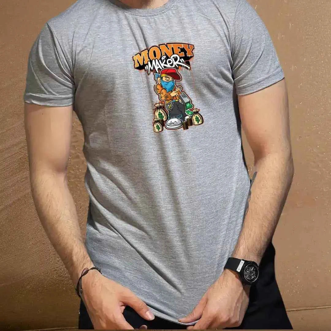 Men's 'Money Maker' Graphic Tee – Trendy Casual Wear.