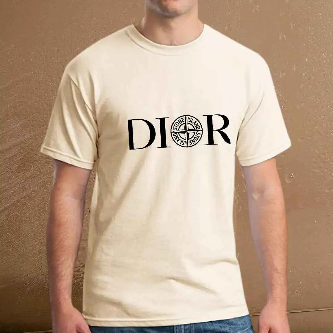 Men's DIOR-Inspired Designer T-Shirt – Top-Quality Casual Wear.