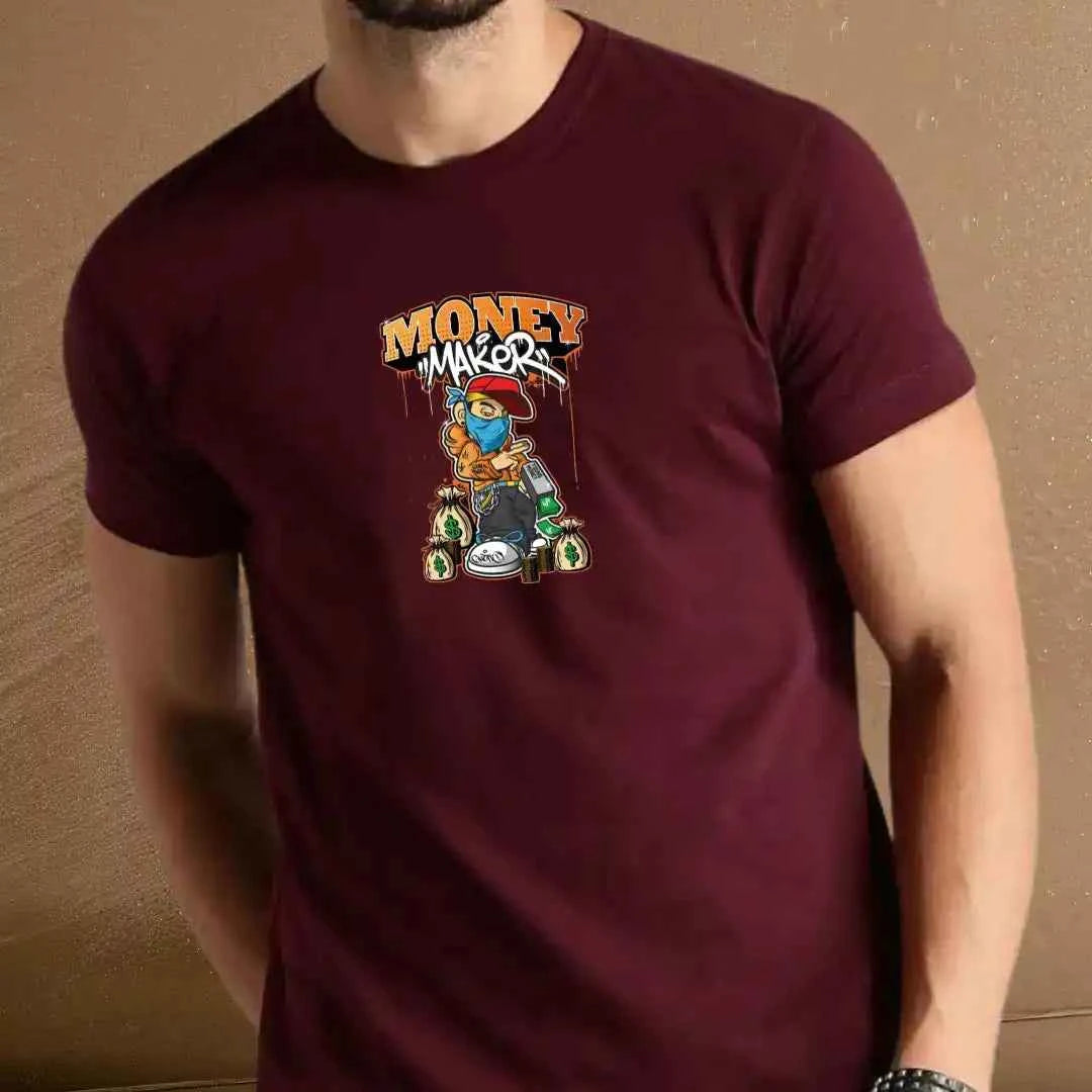 Men's 'Money Maker' Graphic Tee – Trendy Casual Wear.