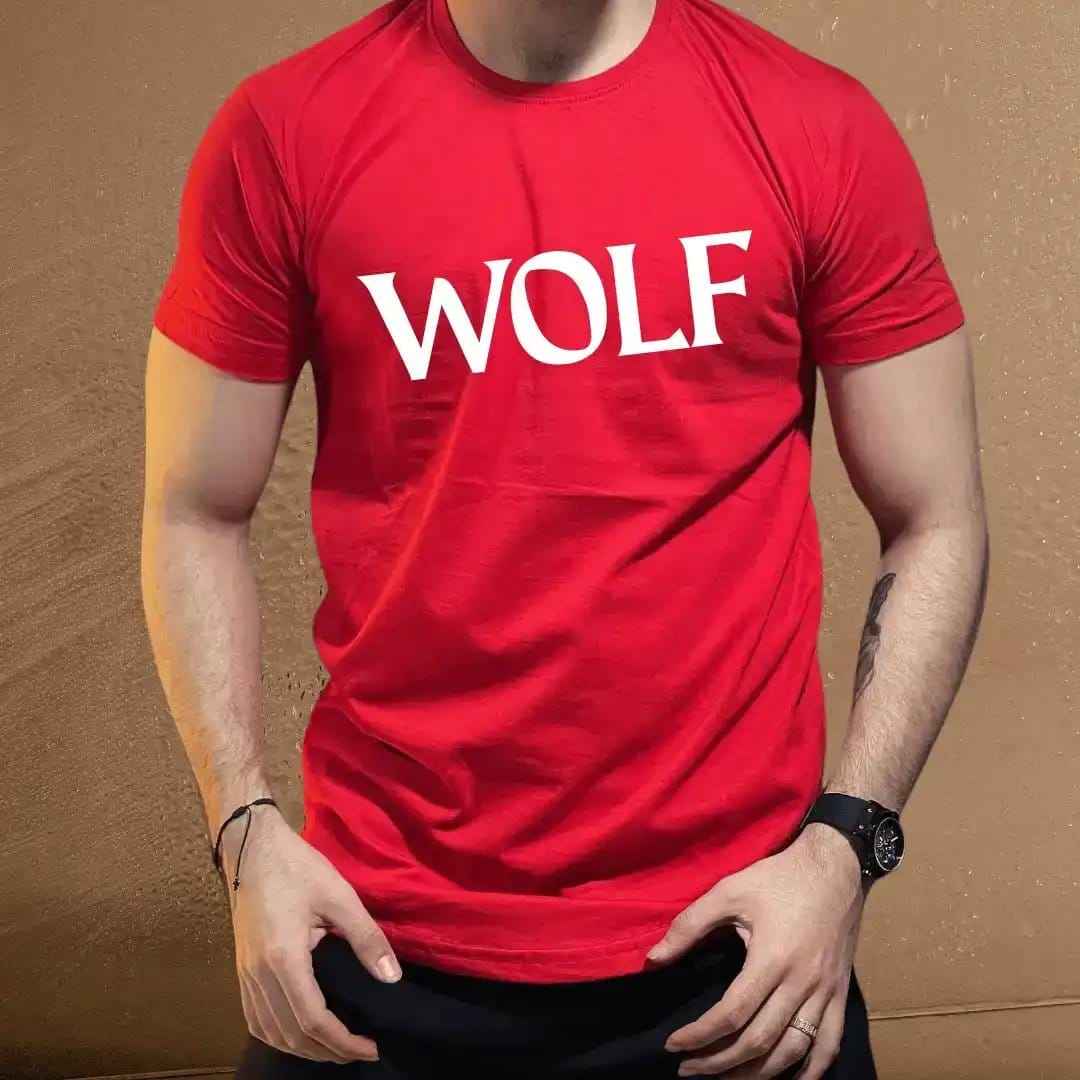 Cool Wolf Graphic Tee for Animal Lovers.