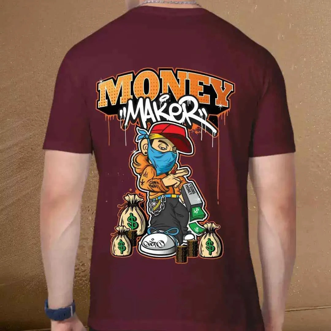 Men's 'Money Maker' Graphic Tee – Trendy Casual Wear.
