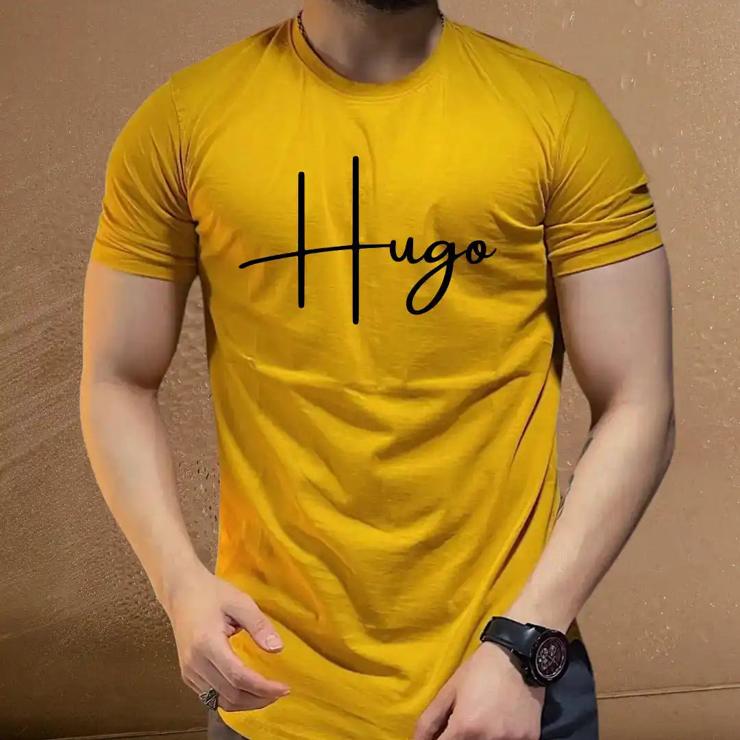 Hugo Signature Men’s T-Shirt – Premium Street Style Tee - The Gentleman's