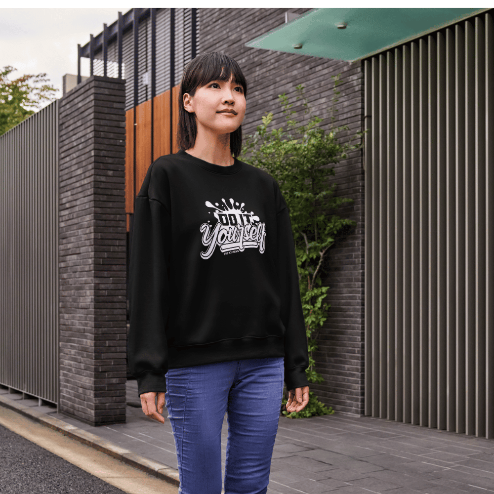 Unisex "Do It Yourself" Graphic Sweatshirt – Trendy Streetwear in Multiple Colors - The Gentleman's