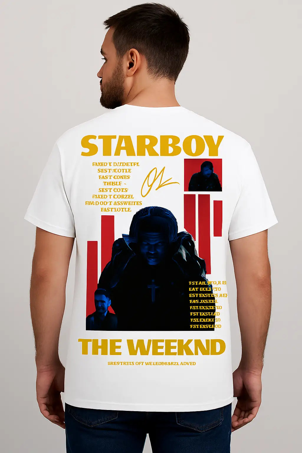 Starboy White Tshirt Mockup