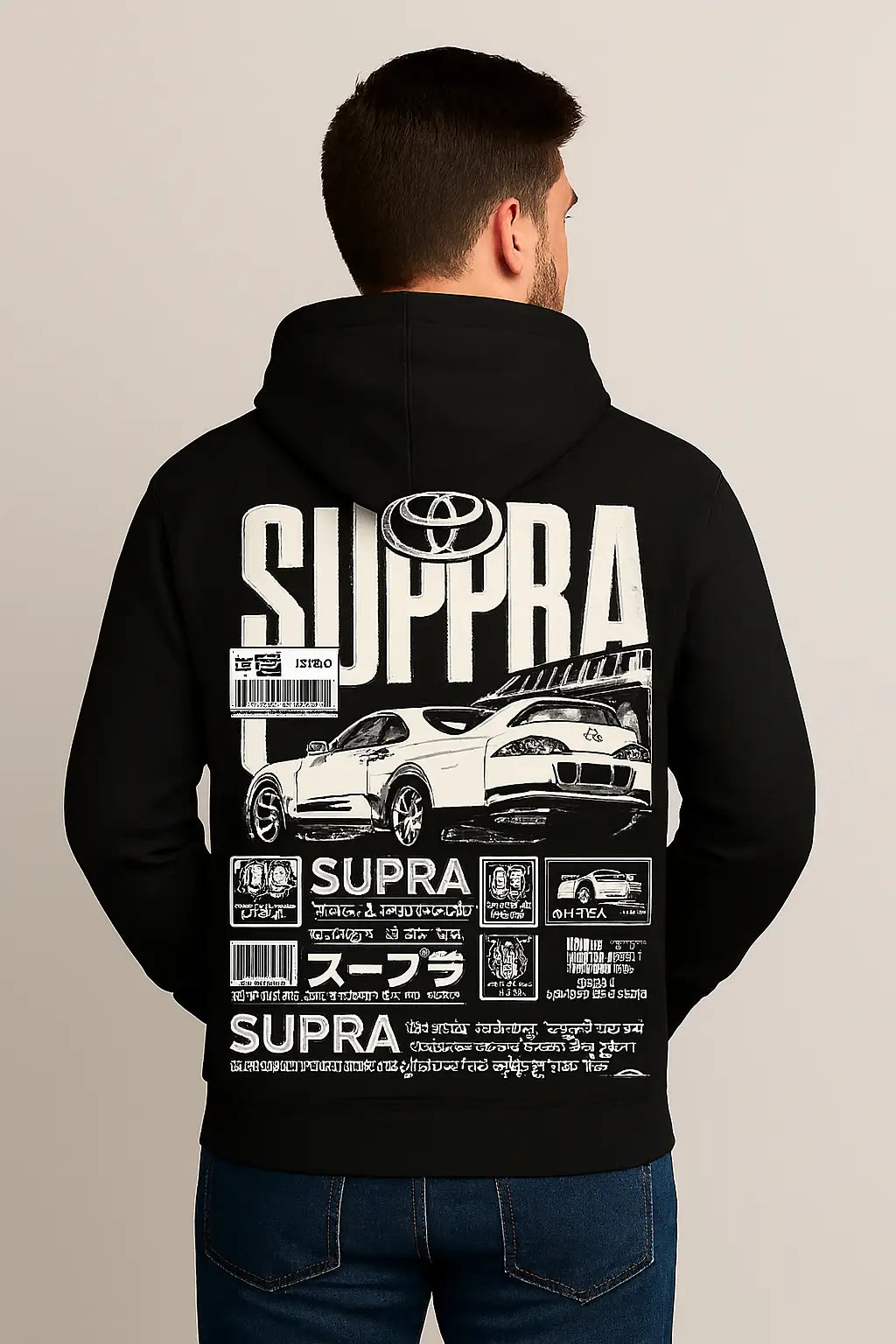 Black Hoodie Back Side