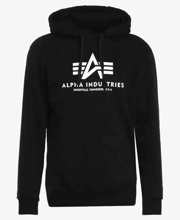 Alpha Industries Black Hoodie for Men – Premium Streetwear Style.