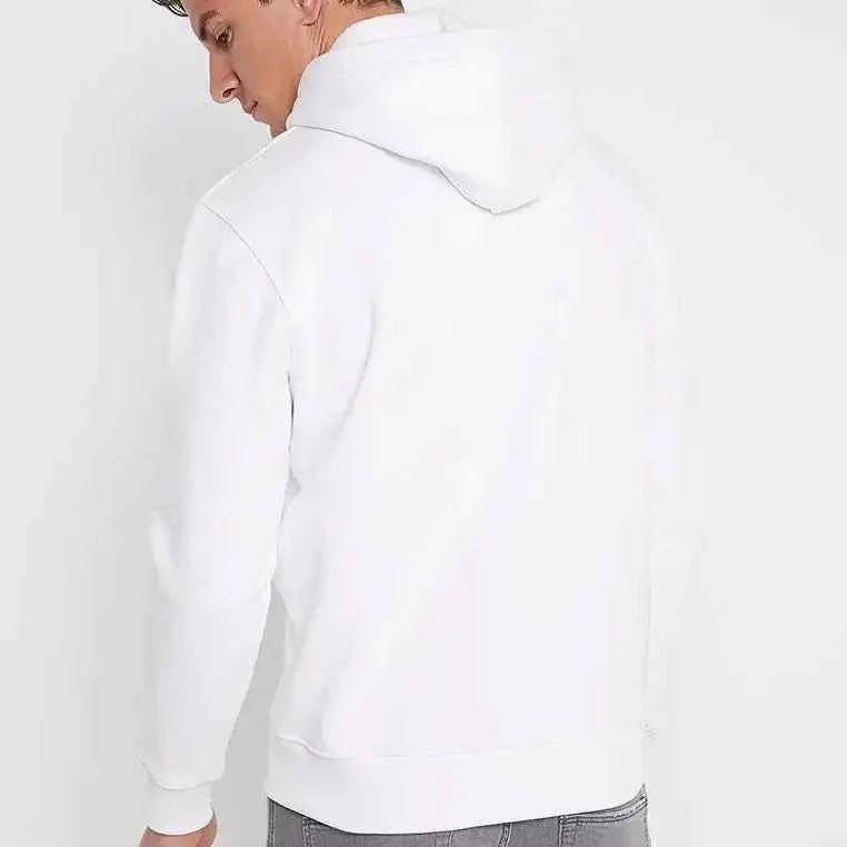Alpha Industries White Hoodie for Men – Iconic Minimal Streetwear.
