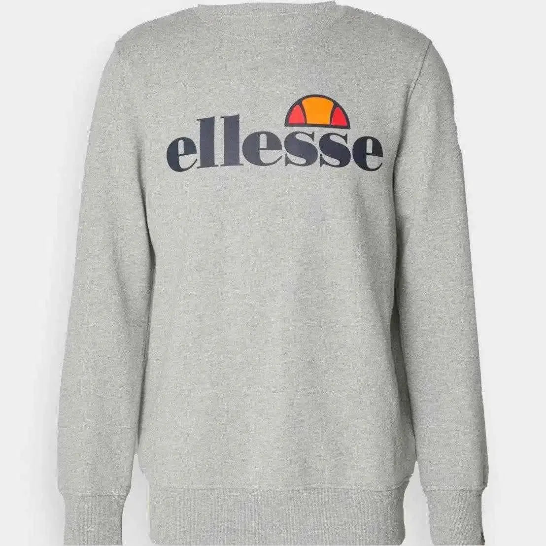 Ellesse Grey Sweatshirt for Men – Classic Logo Streetwear Pullover.