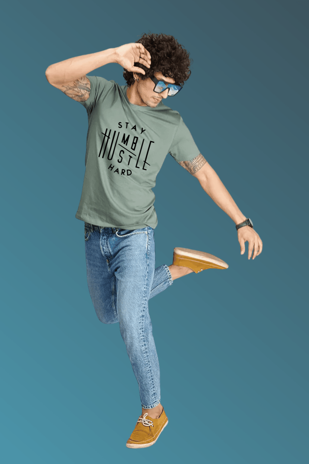 Stay Humble Hustle Hard | Motivational Graphic Tee