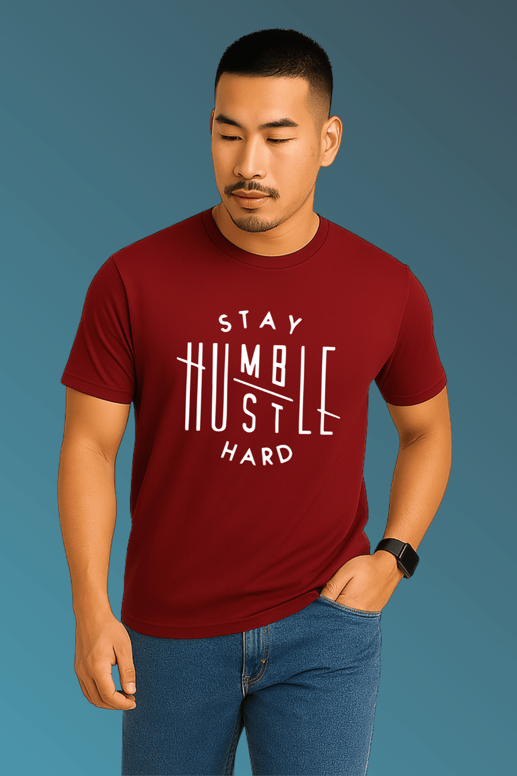 Stay Humble Hustle Hard | Motivational Graphic Tee