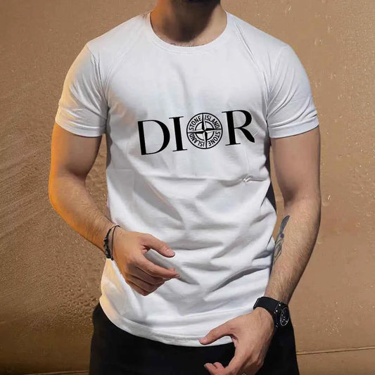 Men's DIOR-Inspired Designer T-Shirt – Top-Quality Casual Wear.