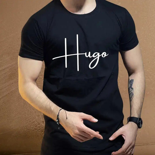 Hugo Signature Men’s T-Shirt – Premium Street Style Tee - The Gentleman's