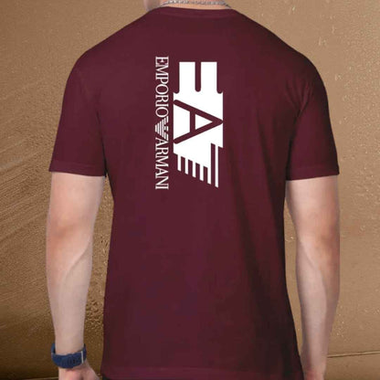 Emporio Armani T-Shirt for Men – Back Logo Statement Tee.