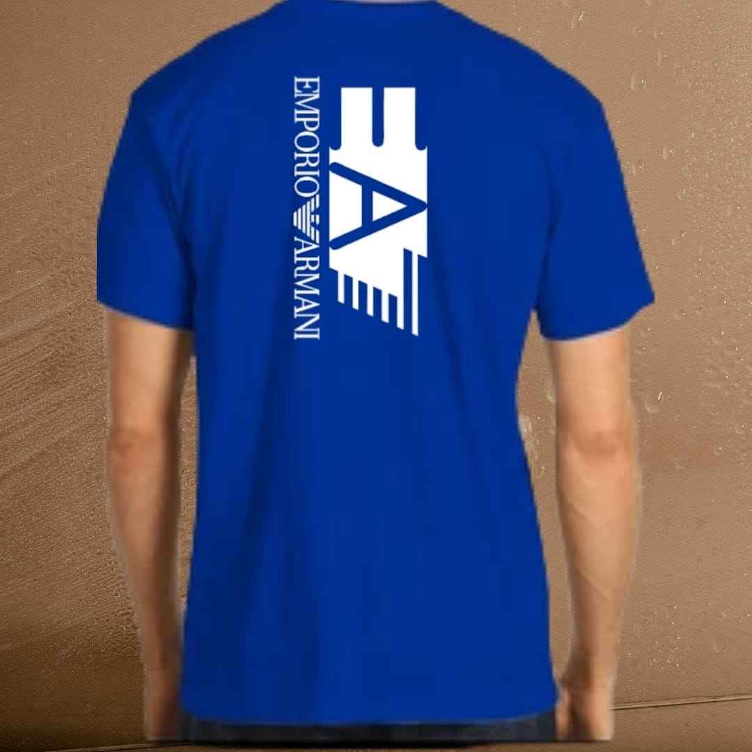 Emporio Armani T-Shirt for Men – Back Logo Statement Tee.