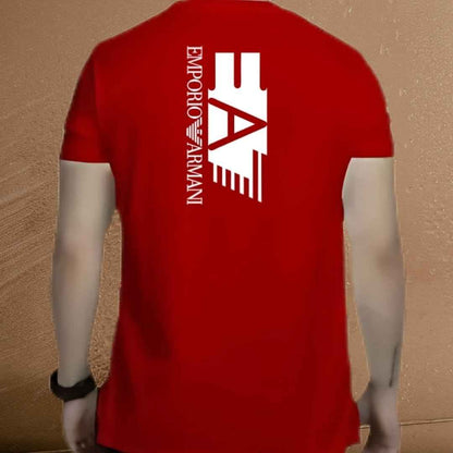 Emporio Armani T-Shirt for Men – Back Logo Statement Tee.