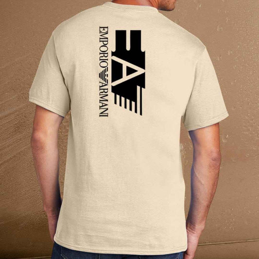 Emporio Armani T-Shirt for Men – Back Logo Statement Tee.