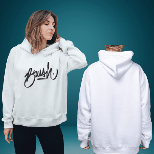 Minimalist “Brush” Graphic Hoodie – Urban Streetwear Edition