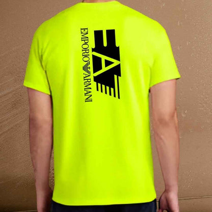 Emporio Armani T-Shirt for Men – Back Logo Statement Tee.