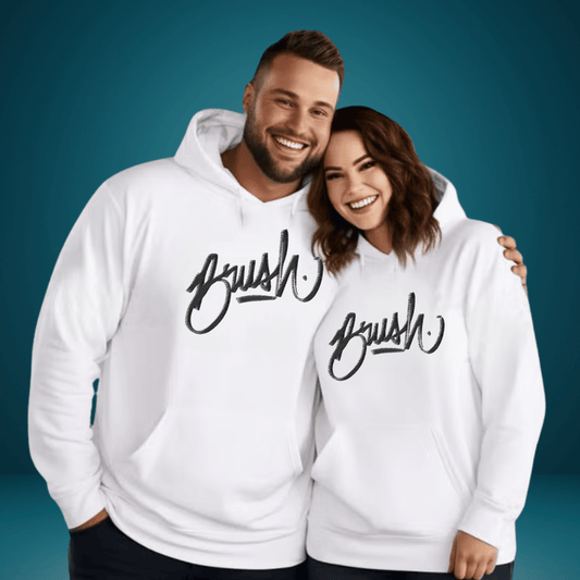 Minimalist “Brush” Graphic Hoodie – Urban Streetwear Edition