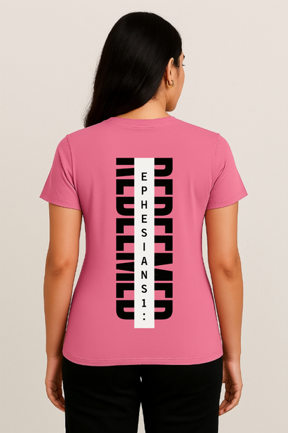 Redeemed Vertical Scripture T-Shirt – Ephesians 1:7
