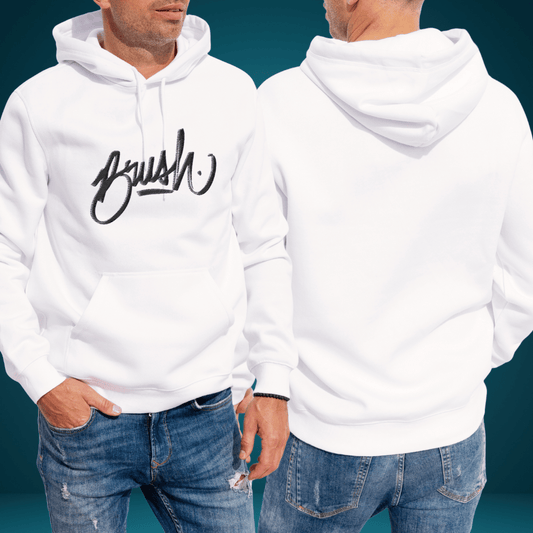 Minimalist “Brush” Graphic Hoodie – Urban Streetwear Edition