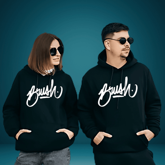 Minimalist “Brush” Graphic Hoodie – Urban Streetwear Edition