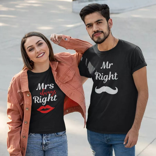 His and hers matching t-shirts – couple goals outfit