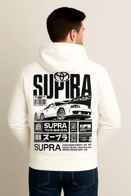 White Hoodie Back Side 