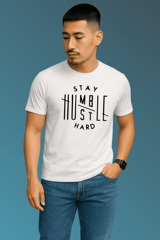 Stay Humble Hustle Hard | Motivational Graphic Tee